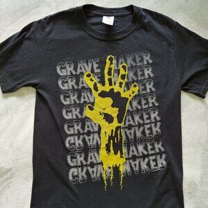 GRAVE MAKER band shirt, Canada hardcore band merch black Tshirt size Small